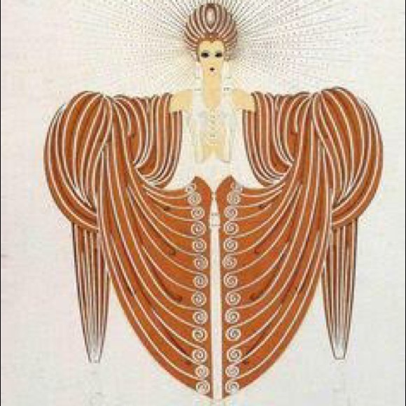 Erte Ladies Set of 3 Framed Prints - Picture 2 of 4